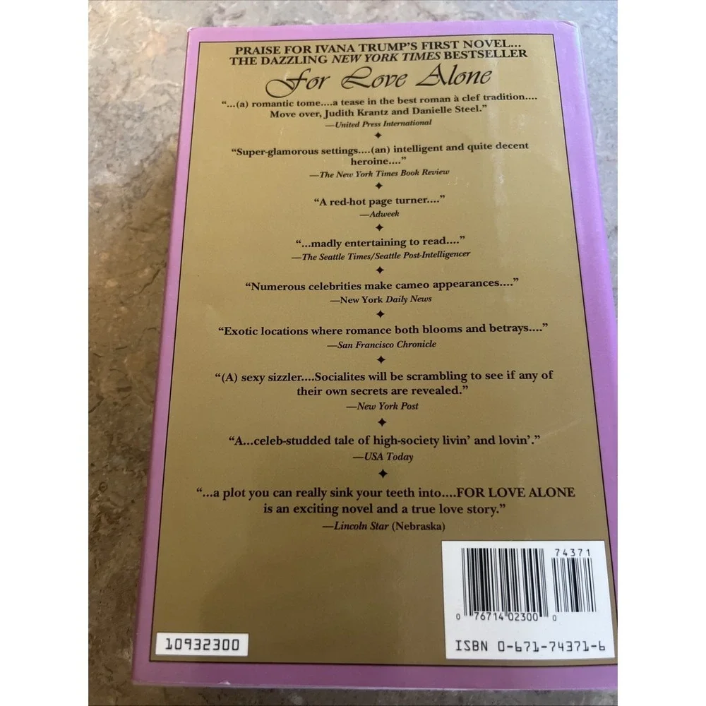 1993 Ivana Trump Free To Love A Novel First Edition